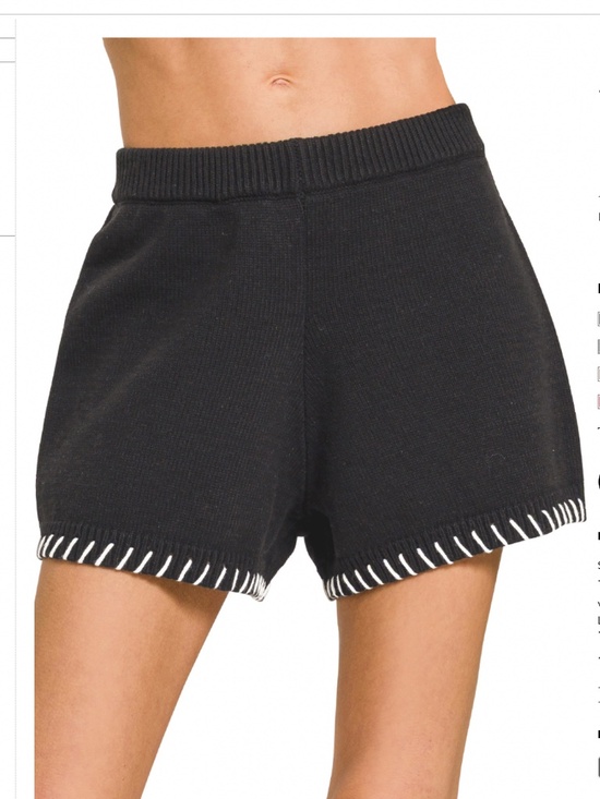 Zenana Outfitters Pants - 🌼 Zenana “ Aspen “ Zenana Sweater Shorts with Stitch Detail 76